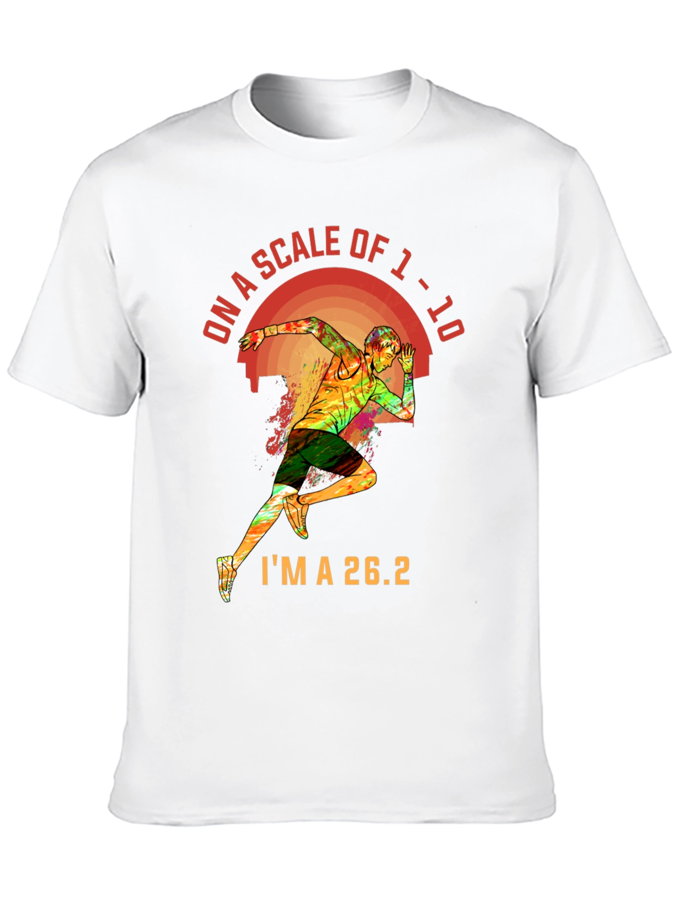 26.2 Marathon Runner Graphic Tee - Scale of 1-10