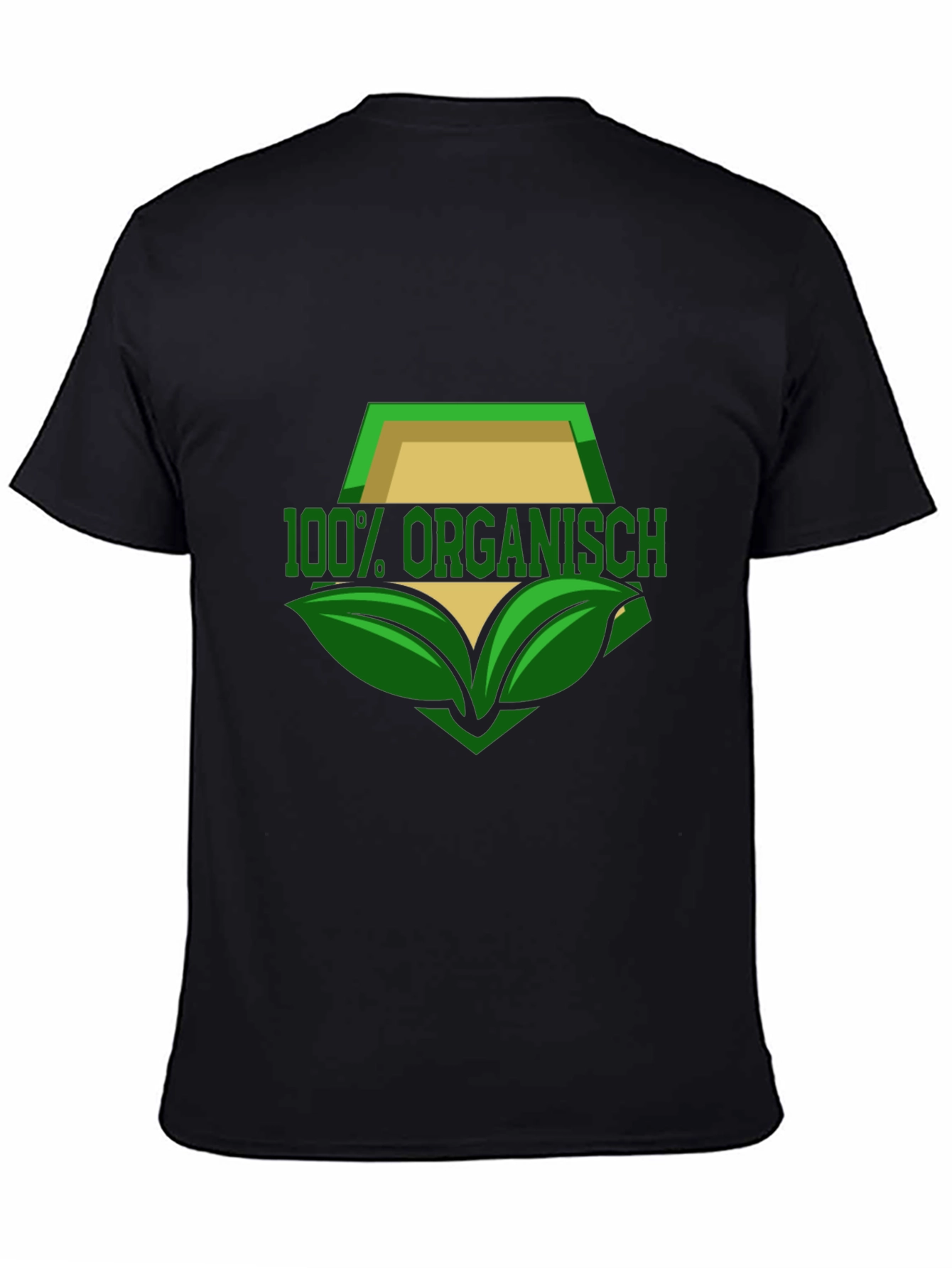 100% Organisch T-Shirt - Black Organic Design