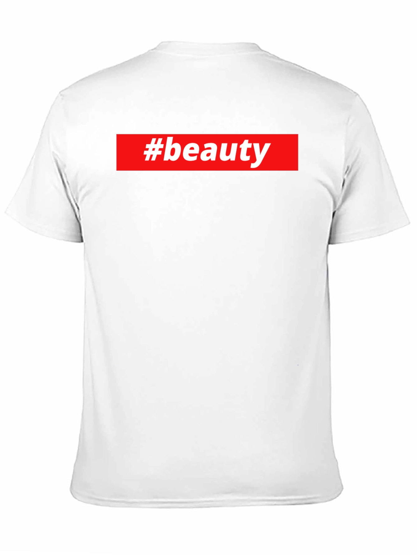 #beauty Graphic Tee - Stylish Black T-Shirt