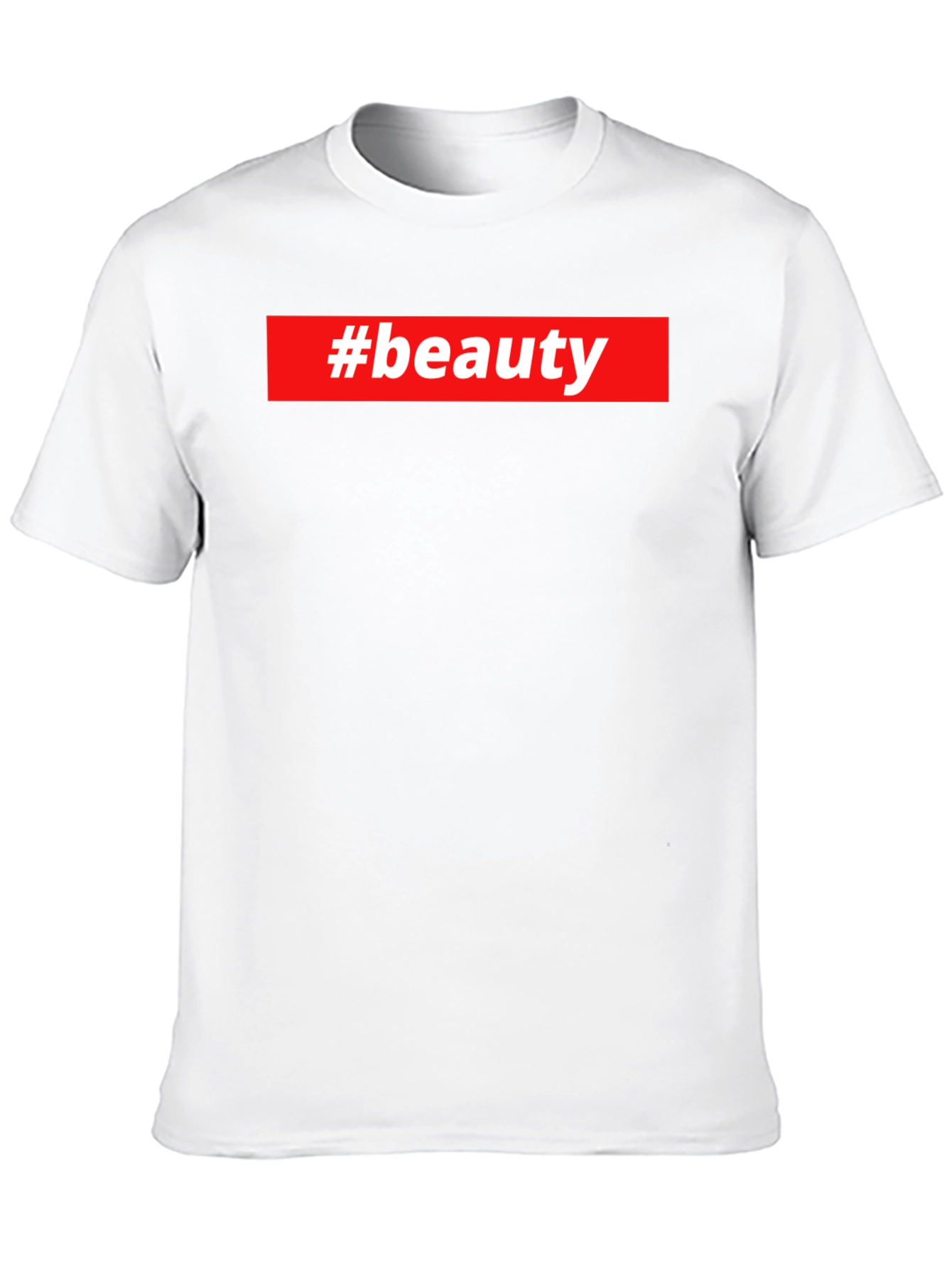 #beauty Graphic Tee - Stylish Black T-Shirt