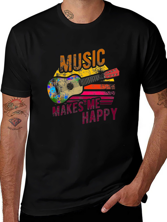Music Makes Me Happy Graphic Tee