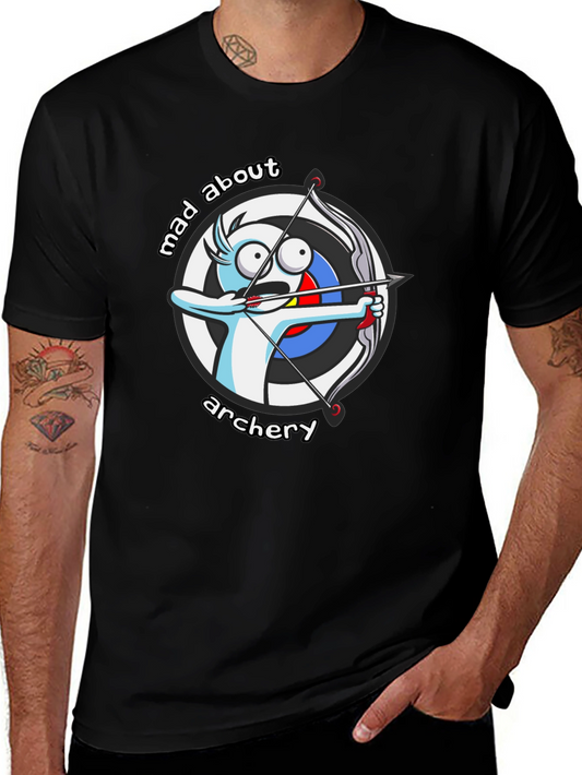 Mad About Archery Cartoon Graphic T-Shirt