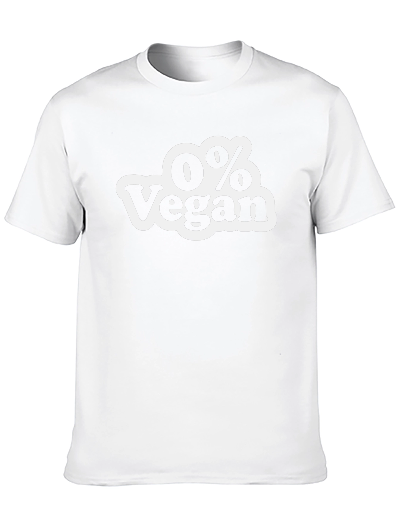 0% Vegan Mens Black Graphic T-Shirt