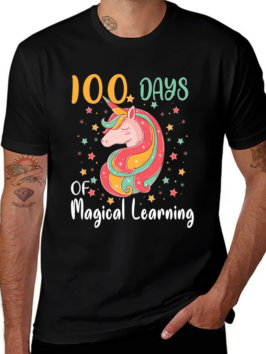 100 Days of Magical Learning Unicorn T-Shirt