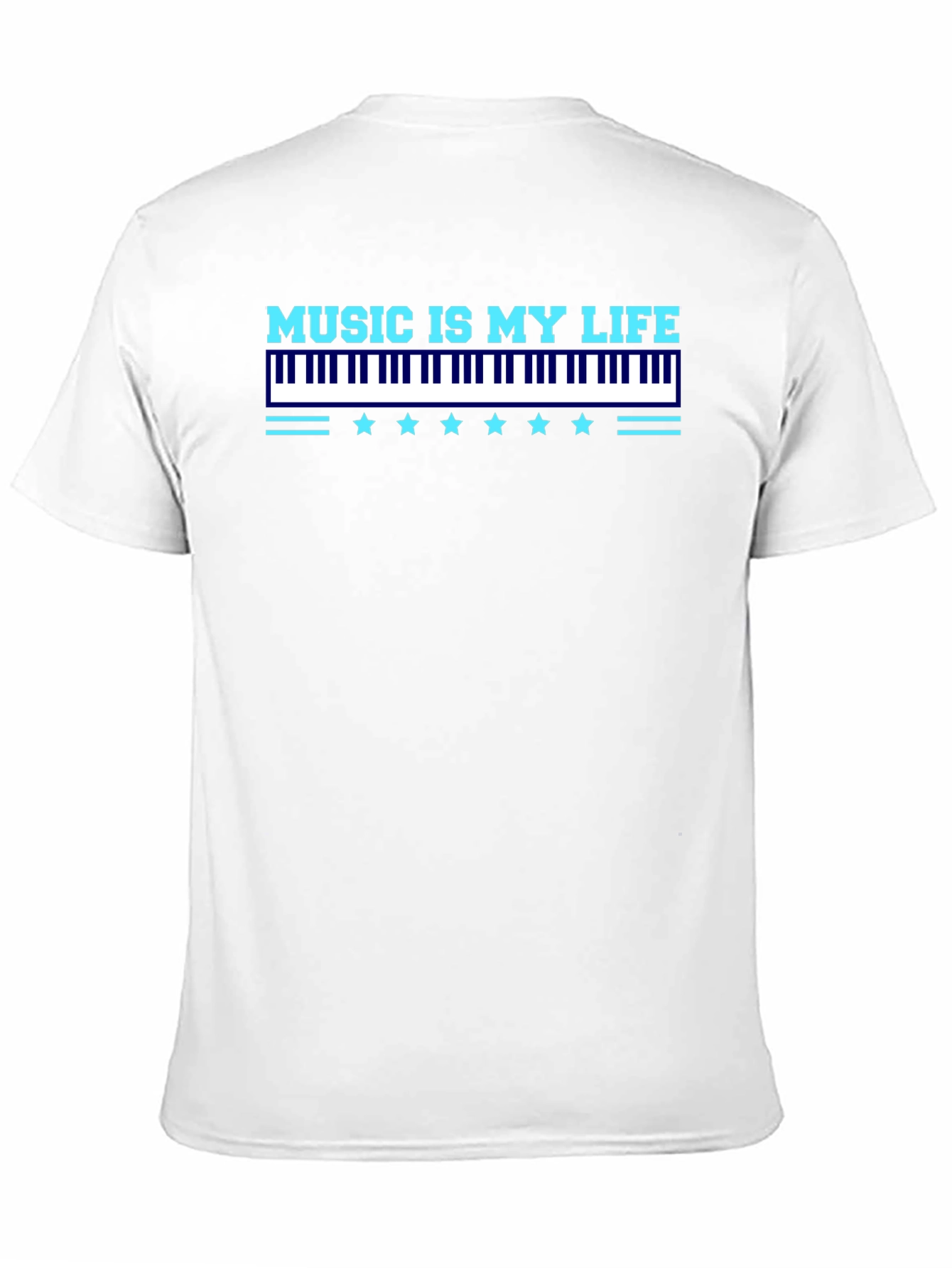 Music Is My Life Black Graphic Tee