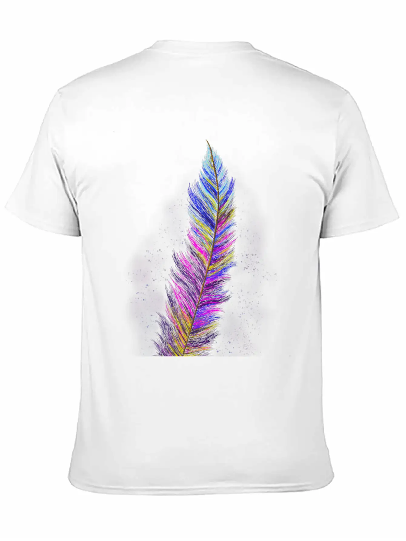 "Feather From Above" - Design Essential Cotton Tee For Daily Outfits – Unisex Style