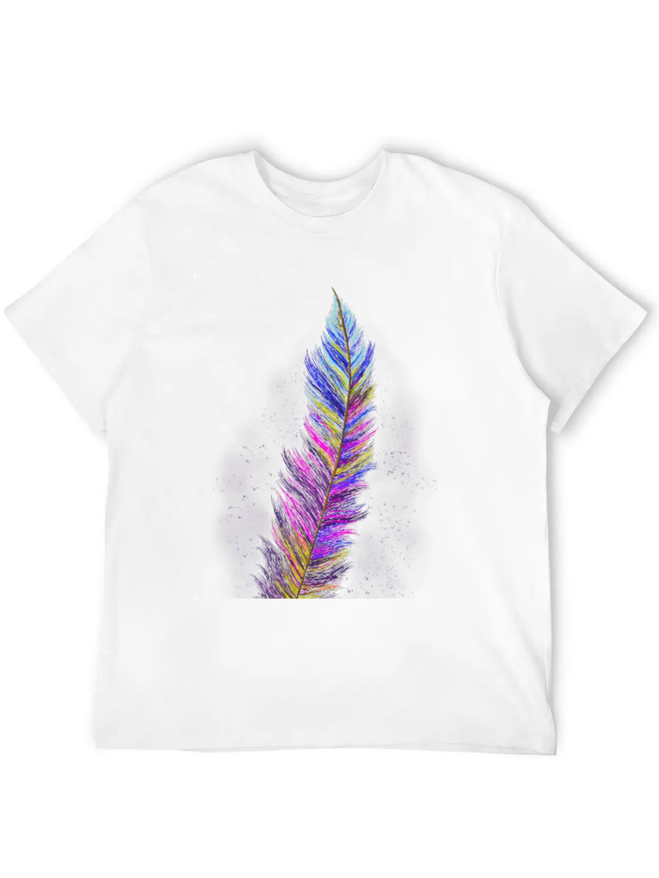 "Feather From Above" - Design Essential Cotton Tee For Daily Outfits – Unisex Style