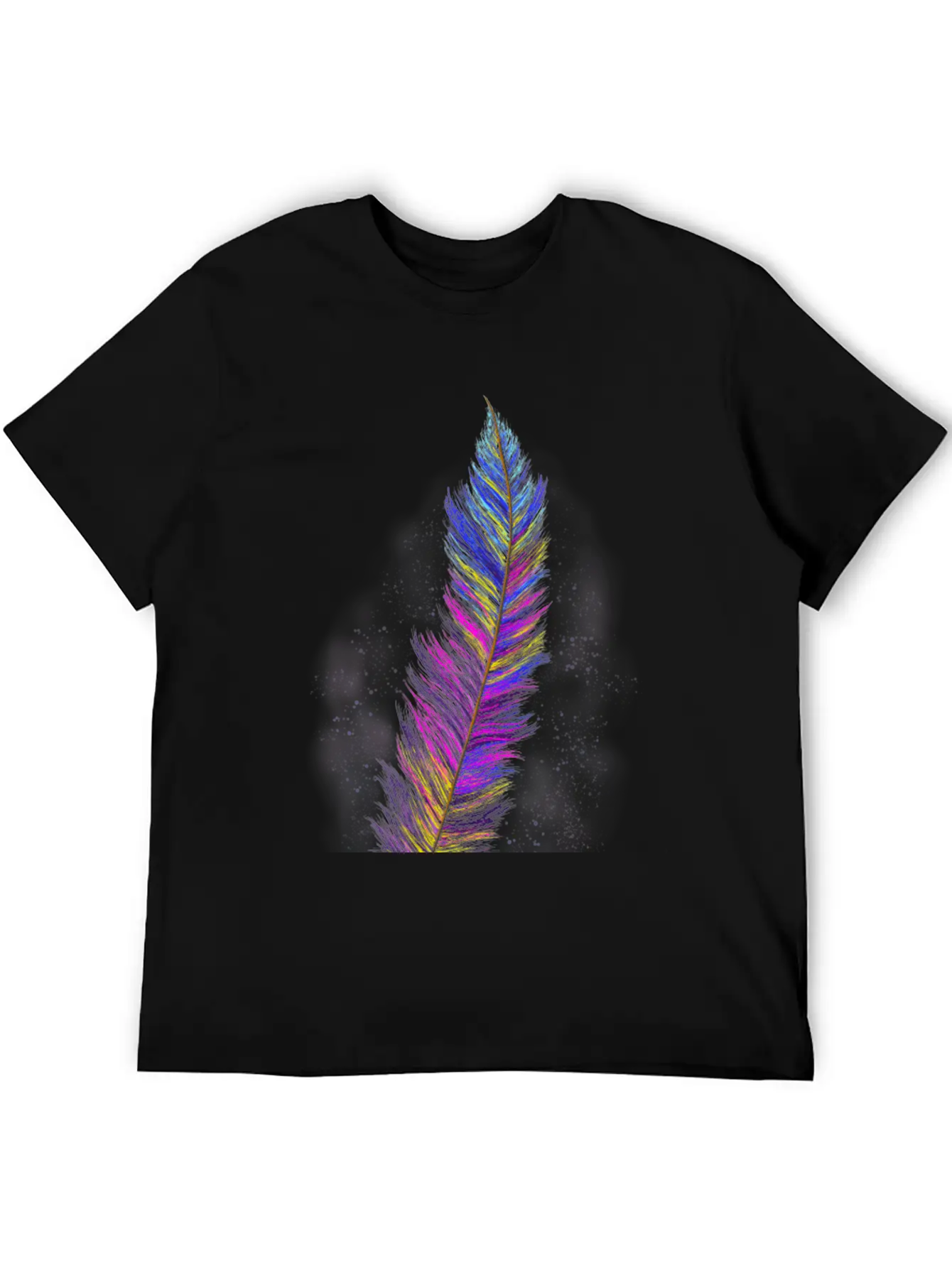 "Feather From Above" - Design Essential Cotton Tee For Daily Outfits – Unisex Style