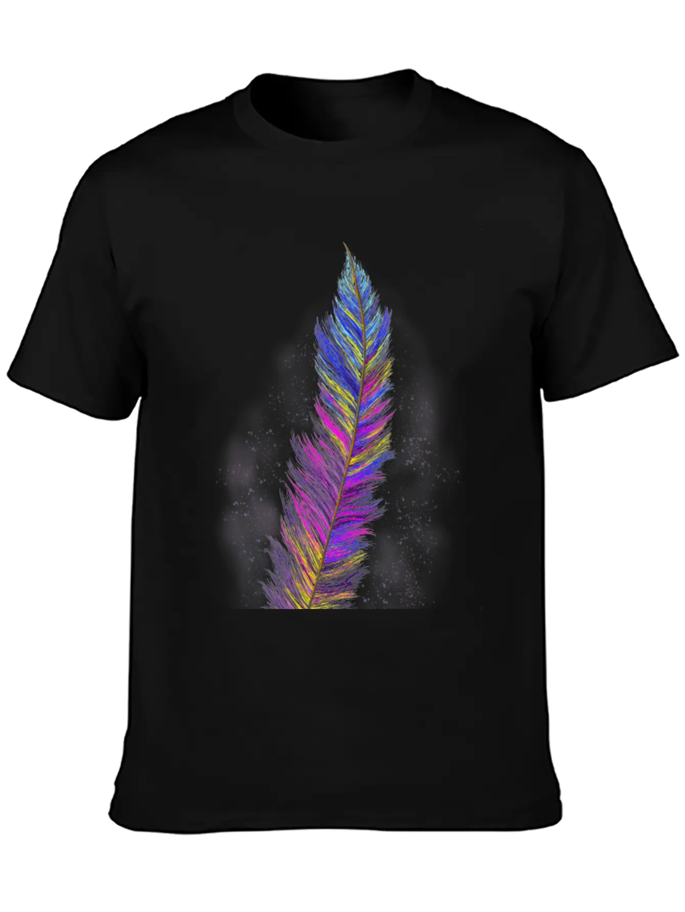 "Feather From Above" - Design Essential Cotton Tee For Daily Outfits – Unisex Style