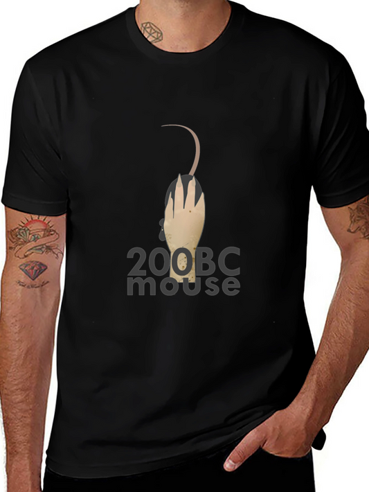 200 BC Mouse Graphic Tee - Unique Design
