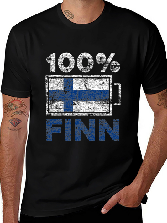 100% Finn T-Shirt Finland Flag