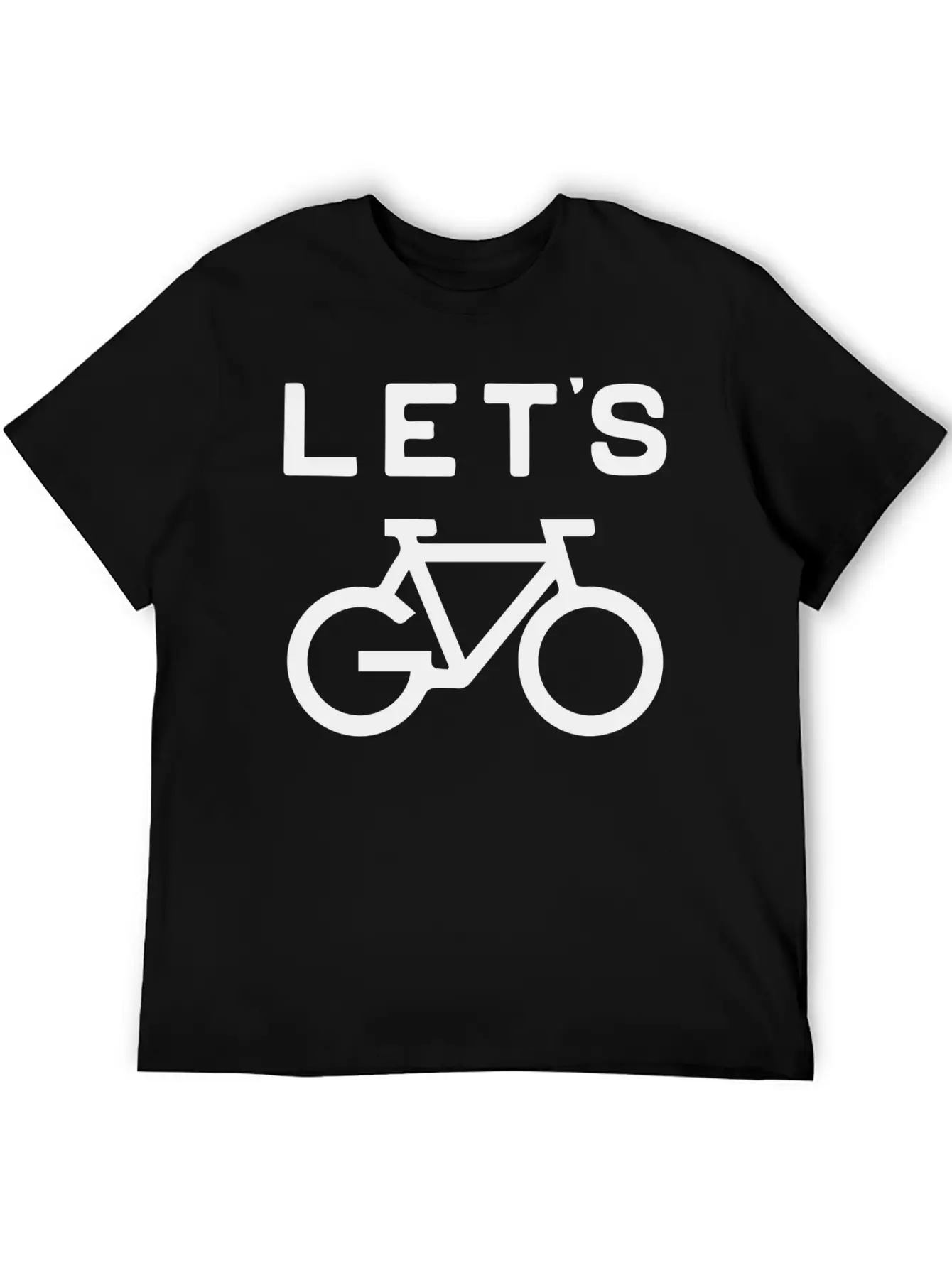'Let's Cycle - Minimalist Design Essential Cotton Tee For Daily Outfits – Unisex Style