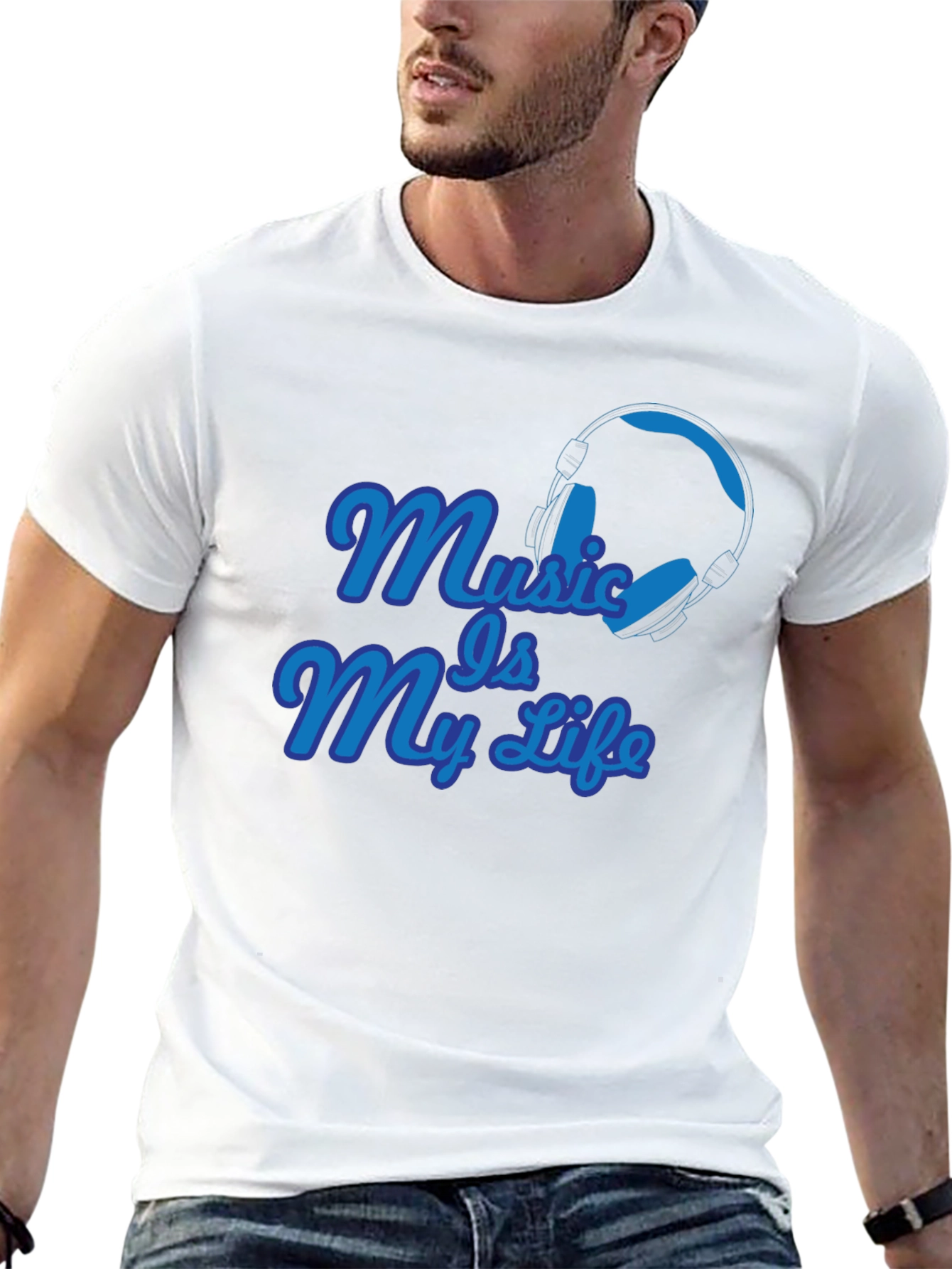 Music Is My Life Black T-Shirt