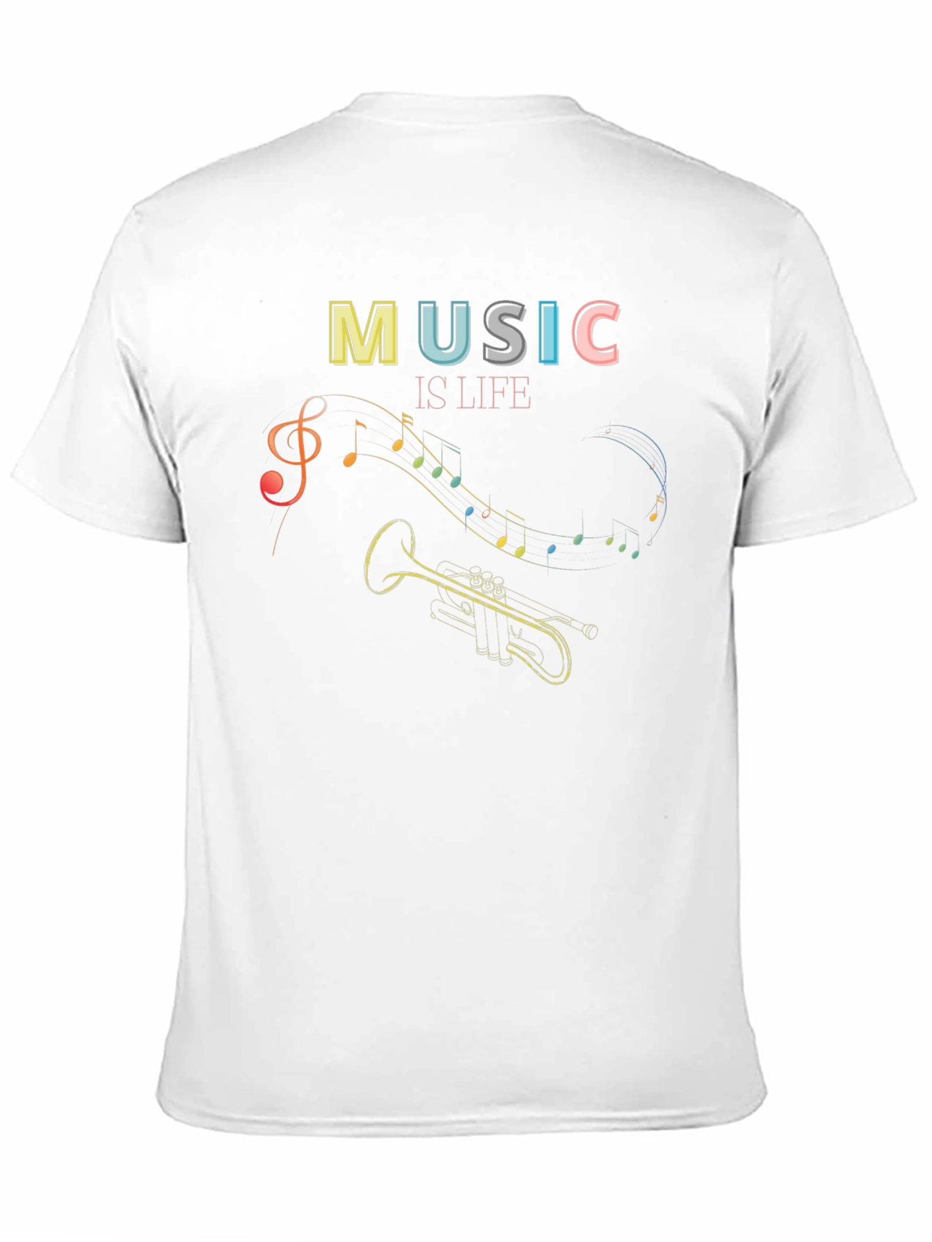 Music Is Life Graphic Tee - Black