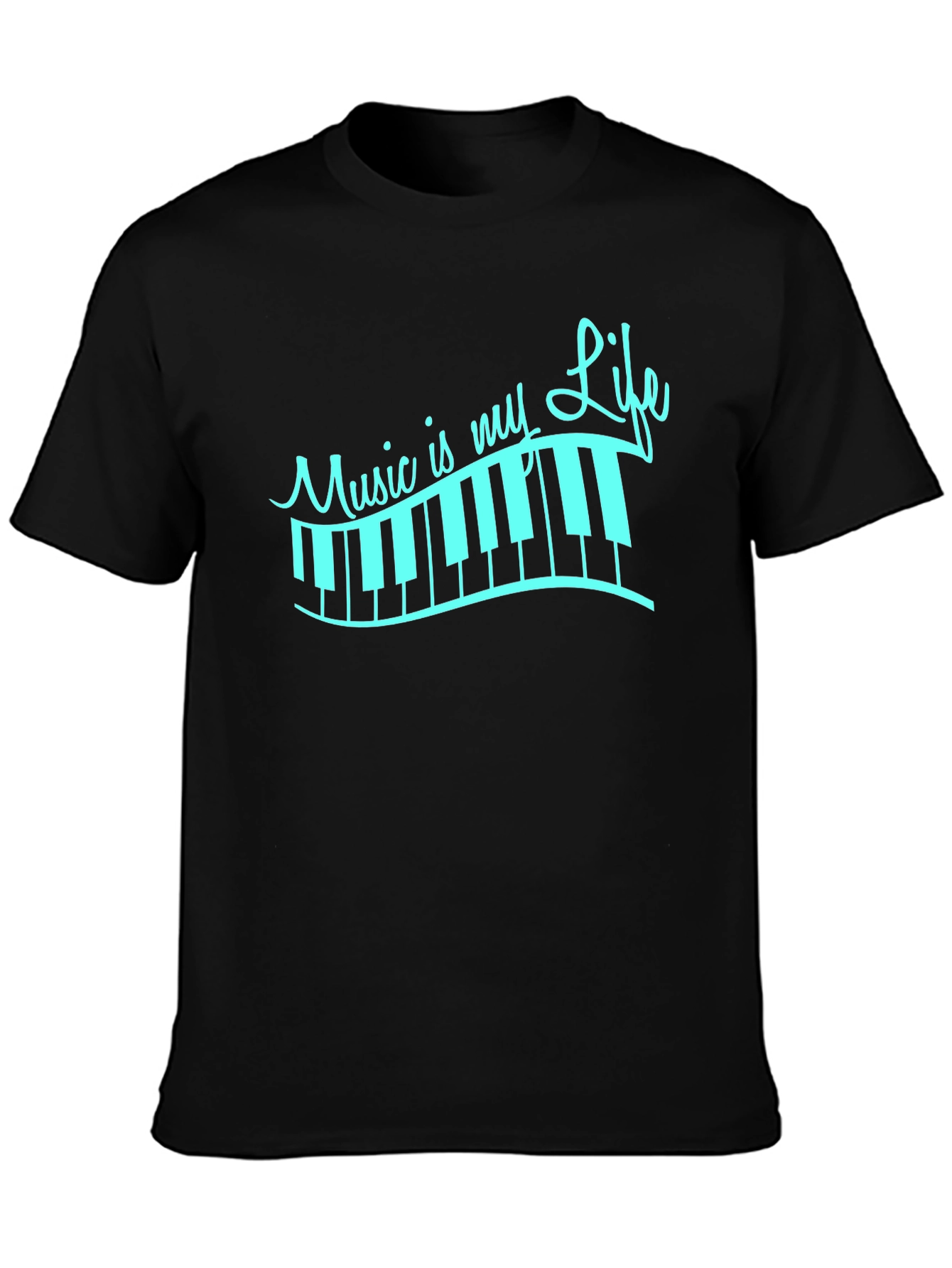 Music Is My Life Piano Keys T-Shirt