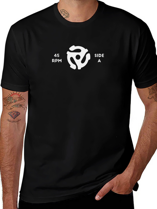 45 RPM Side A T-Shirt - Retro Music Lover Tee