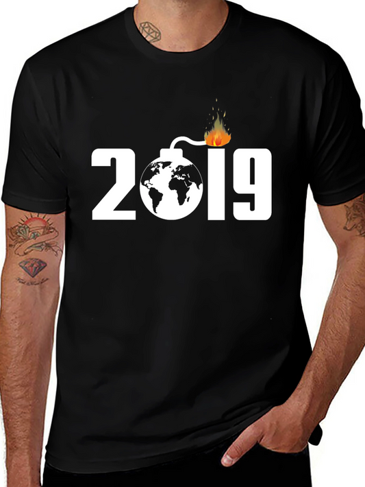 2019 World Bomb Graphic Tee - Mens Black T-Shirt