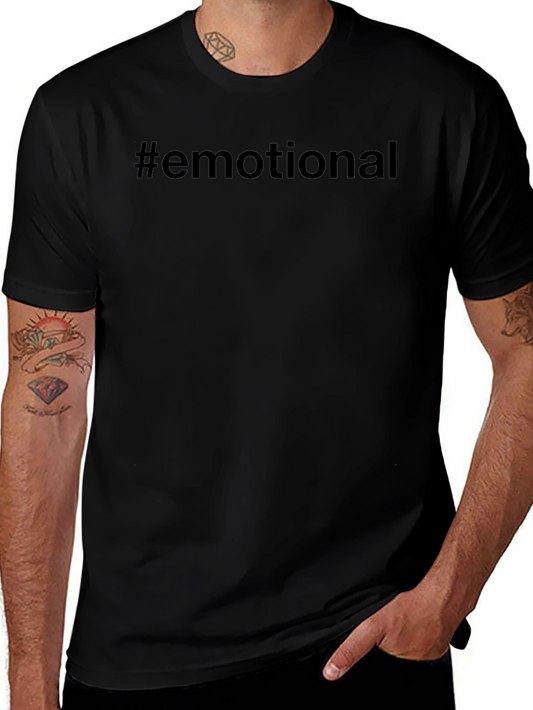 #Emotional Black T-Shirt - Express Yourself
