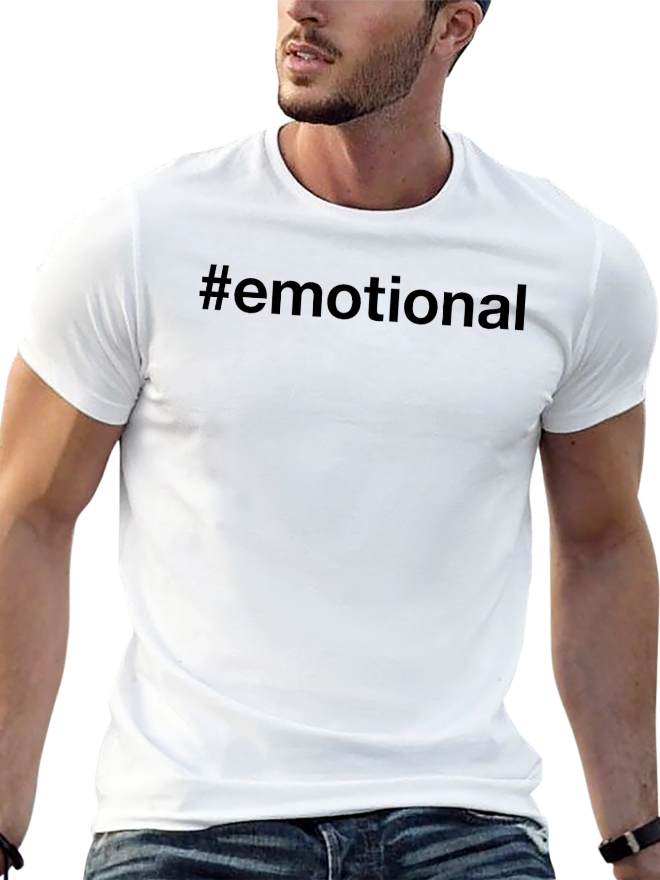 #Emotional Black T-Shirt - Express Yourself