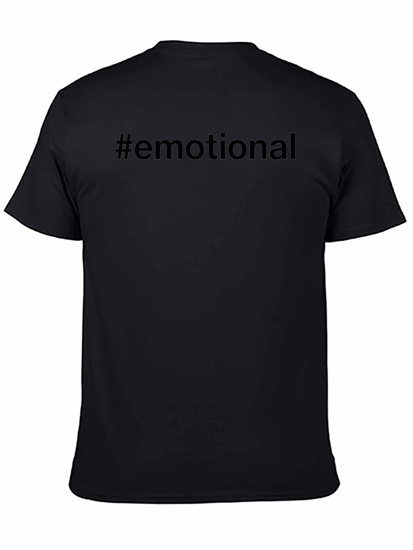 #Emotional Black T-Shirt - Express Yourself