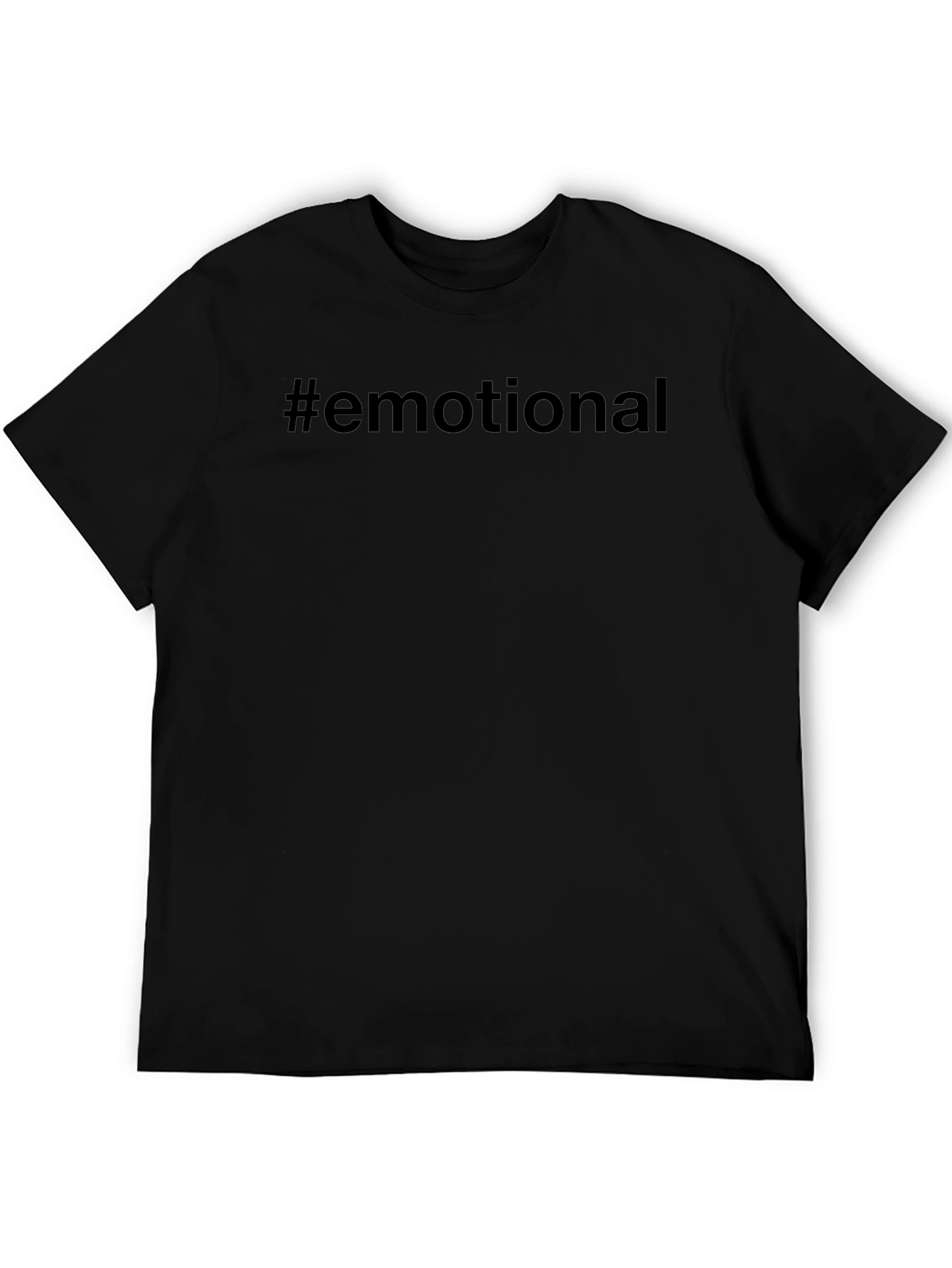 #Emotional Black T-Shirt - Express Yourself