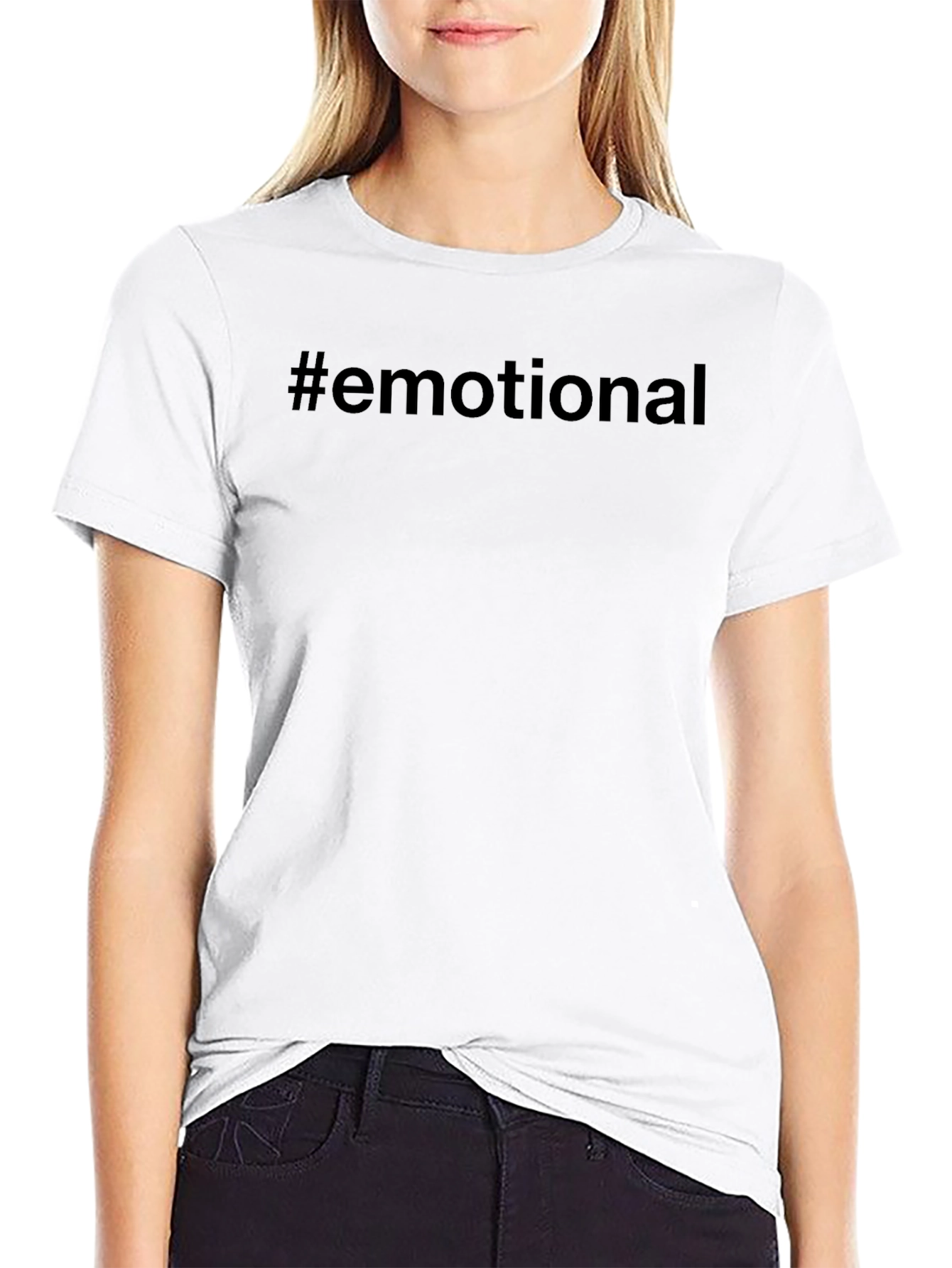 #Emotional Black T-Shirt - Express Yourself