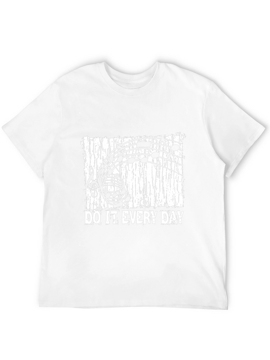 Music Notes Do It Every Day Black T-Shirt