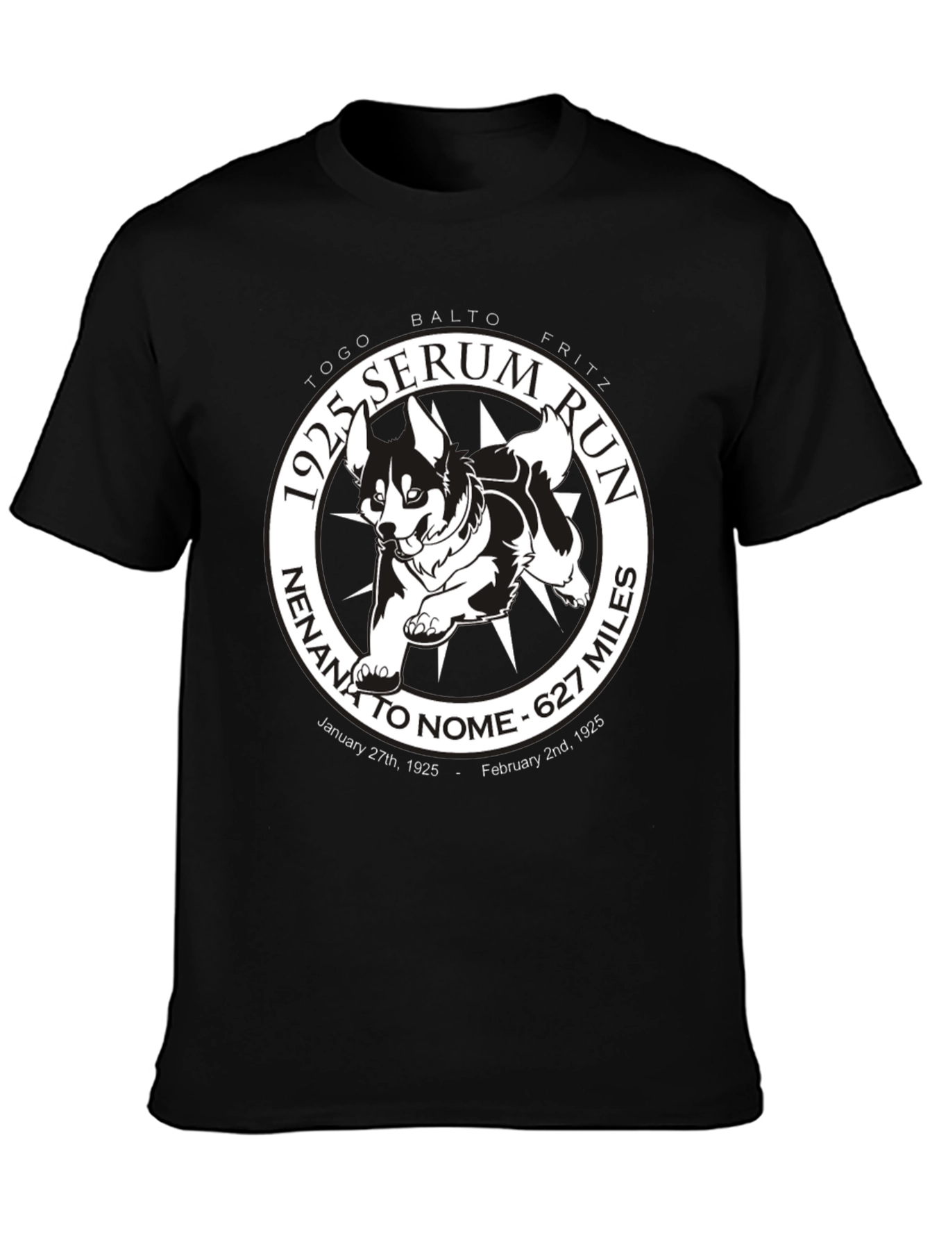 1925 Serum Run T-Shirt - Togo Balto Fritz